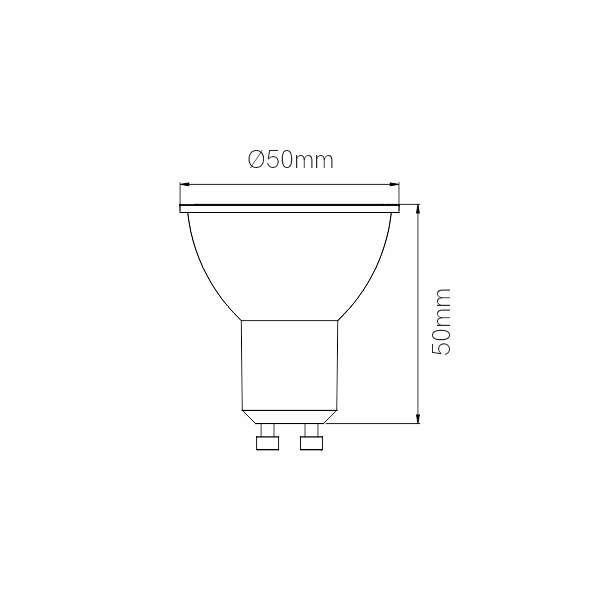 HOOK GU10  DIMMBAR - 6W  LED-Spot 60°